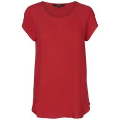 Vero Moda Bluzka damska Boca Ss Bluza Noos Chinese Red (rozmiar XS). Czerwone bluzki Vero Moda, xs, bez wzorów, bez kołnierzyka, bez ramiączek. W wyprzedaży za 31.00 zł.