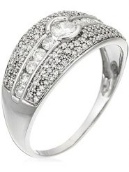 ATELIER DU DIAMANT Złoty pierścionek "Jonc Lumineux" z diamentami rozmiar: 52. Szare pierścionki ATELIER DU DIAMANT, z diamentem, złote. Za 6,437.99 zł.