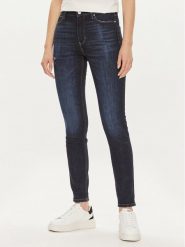 Guess Jeansy W4YA46 D4H18 Granatowy Skinny Fit. Niebieskie jeansy Guess, z aplikacjami. Za 363.12 zł.