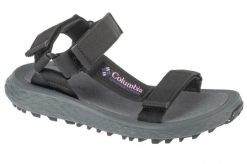 Sandały damskie, Konos Globetrot Sandal W. Czarne sandały Columbia, bez wzorów, z materiału, sportowe, bez obcasa, bez zapięcia. Za 219.00 zł.