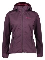 Jack Wolfskin Kurtka softshellowa "Windhain" w kolorze fioletowym rozmiar: S. Różowe kurtki sportowe Jack Wolfskin, s, bez wzorów, z polaru, bez kaptura, outdoorowe. Za 231.68 zł.
