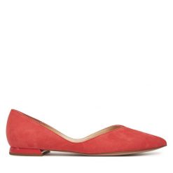 Baleriny HÖGL. Pomarańczowe baleriny Högl, bez wzorów, bez obcasa. Za 489.99 zł.
