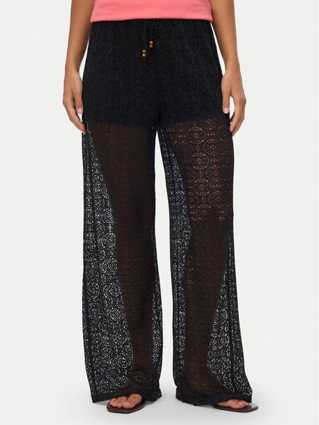 Vero Moda Spodnie materiałowe Maya 10325044 Czarny Relaxed Fit. Czarne spodnie materiałowe Vero Moda, s, bez wzorów, z materiału. Za 100.99 zł.