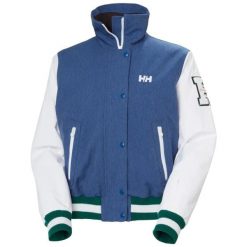 Damska kurtka narciarska Helly Hansen Apres Varsity. Niebieskie kurtki narciarskie Helly Hansen, m, bez wzorów, z dzianiny, bez kaptura, narciarskie, primaloft. Za 1,412.00 zł.