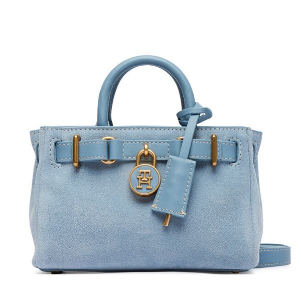 Torebka Tommy Hilfiger. Niebieskie torebki klasyczne TOMMY HILFIGER, bez wzorów, bez dodatków. Za 849.99 zł.