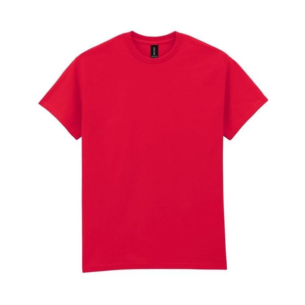 Ultra Bawełniana Koszulka Unisex Dla Dorosłych. Czerwone bluzki GILDAN, xl, bez wzorów, z bawełny, sportowe, bez kołnierzyka, bez ramiączek. Za 64.99 zł.