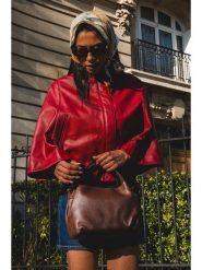 Victor & Hugo Paris Skórzana torebka "Mao" w kolorze brązowym - 24 x 19 x 13 cm rozmiar: onesize. Brązowe torebki klasyczne Victor & Hugo Paris, bez wzorów, z materiału, bez dodatków. Za 304.99 zł.