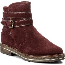 Botki JANA - 8-25428-29 Bordeaux 549. Czerwone botki JANA, bez wzorów, z futra, bez obcasa, na obcasie, bez zapięcia. W wyprzedaży za 309.00 zł.