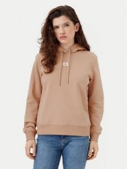 Calvin Klein Jeans Bluza J20J225085 Pomarańczowy Regular Fit. Brązowe bluzy Calvin Klein Jeans, xs, bez wzorów, z bawełny, bez kaptura. Za 299.99 zł.