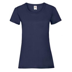 Koszulka Damska Valueweight. Niebieskie bluzki FRUIT OF THE LOOM, xl, bez wzorów, sportowe, bez kołnierzyka, bez ramiączek. Za 30.99 zł.