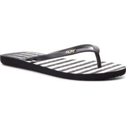 Japonki ROXY - ARJL100683 Bsp. Czarne klapki Roxy, bez wzorów, z tworzywa sztucznego, bez obcasa. W wyprzedaży za 59.00 zł.