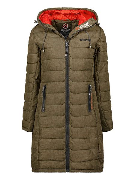 Canadian Peak Płaszcz pikowany "Aromeak" w kolorze khaki rozmiar: M. Brązowe płaszcze Canadian Peak, m, bez wzorów, bez kaptura. Za 324.26 zł.