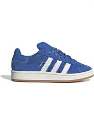 Adidas Skórzane sneakersy "Campus 00s" w kolorze niebiesko-białym rozmiar: 38,5. Białe trampki Adidas, bez wzorów, z materiału, bez zapięcia. Za 276.71 zł.