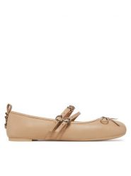 PINKO Baleriny Gioia 09 SD0297 P003 Beżowy. Brązowe baleriny Pinko, bez wzorów, ze skóry, bez obcasa. Za 799.99 zł.