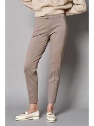 Rosner Spodnie w kolorze szarobrązowym rozmiar: 44/L30. Brązowe spodnie materiałowe Rosner, na co dzień, l, bez wzorów, z materiału, z podwyższonym stanem. Za 166.10 zł.