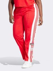 Adidas Spodnie sportowe w kolorze czerwonym rozmiar: 3X. Czerwone spodnie dresowe Adidas, bez wzorów, outdoorowe. Za 189.29 zł.