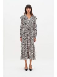 InWear Sukienka w kolorze beżowo-czarnym rozmiar: 44. Brązowe sukienki InWear, na co dzień, bez wzorów, bez kołnierzyka, bez ramiączek, maxi, proste. Za 195.95 zł.