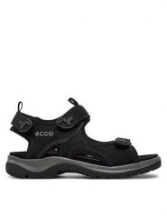 ECCO Sandały Offroad 82204302001. Czarne obuwie sportowe ecco, z nubiku, bez zapięcia. Za 349.99 zł.