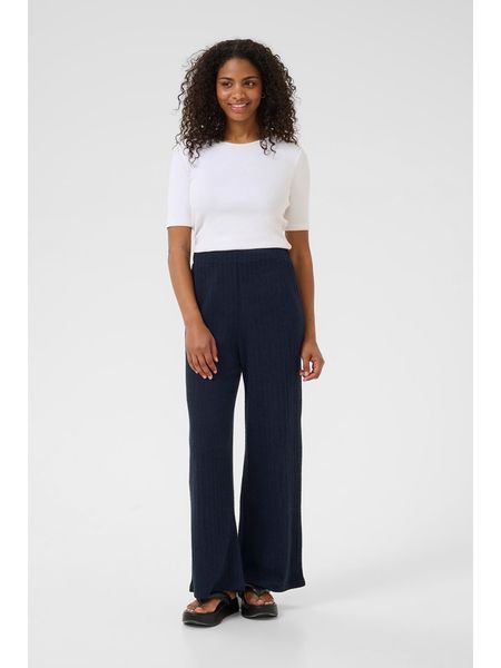 Kaffe Spodnie dzianinowe w kolorze czarnym rozmiar: M. Czarne spodnie materiałowe Kaffe, na co dzień, m, bez wzorów, z dzianiny, z podwyższonym stanem. Za 99.80 zł.