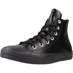 Tenisówki Converse Model Chuck Taylor All Star Leather Kolor Czarny. Czarne trampki Converse, bez wzorów, ze skóry, bez zapięcia. Za 277.99 zł.