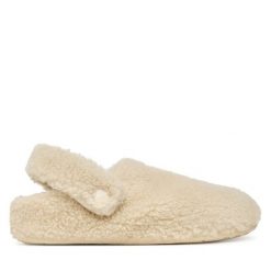Kapcie Crocs. Białe obuwie domowe Crocs, bez wzorów, bez zapięcia. Za 229.99 zł.