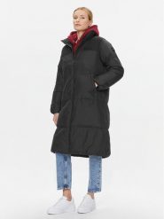 Tommy Hilfiger Płaszcz zimowy New York WW0WW39749 Czarny Relaxed Fit. Czarne płaszcze TOMMY HILFIGER, na zimę, xl, bez wzorów, z syntetyku, bez kaptura. Za 939.99 zł.