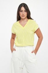 Bluzka dzianinowa damska w paski LIU JO. Swetry Liu Jo, s, bez wzorów, z dzianiny, bez ramiączek. Za 429.00 zł.