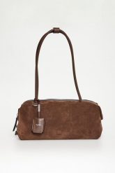 Torebka damska zamszowa baguette Holdall Sling MAX MARA ACCESSORI. Torebki klasyczne Max Mara Accessori, bez wzorów, z zamszu, zamszowe, bez dodatków. Za 5,129.00 zł.