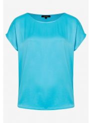 More & More Koszulka w kolorze turkusowym rozmiar: 46. Niebieskie bluzki More & More, bez wzorów, bez kołnierzyka, bez ramiączek. Za 65.38 zł.