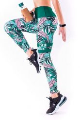 Legginsy sportowe z tropikalnym nadrukiem na fitness damskie 2skin MADAGASKAR. Czerwone legginsy 2SkIN, l, bez wzorów, z dzianiny, długie. Za 69.00 zł.