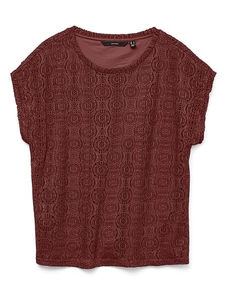 Vero Moda Bluzka w kolorze brązowym rozmiar: XS. Brązowe bluzki Vero Moda, xs, bez wzorów, bez kołnierzyka, bez ramiączek. Za 42.95 zł.