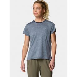 Koszulka techniczna damska Columbia BlueVista Hill Short Sleeve Crew. Niebieskie bluzki Columbia, m, bez wzorów, sportowe, bez kołnierzyka, bez ramiączek. Za 94.99 zł.