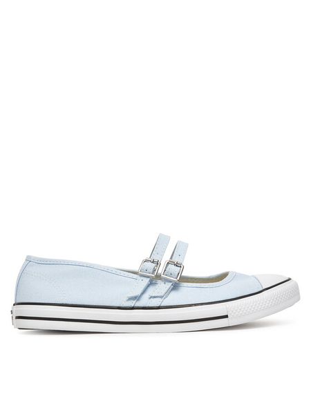 Converse Baleriny Chuck Taylor All Star Dainty Mary Jane A13799C Błękitny. Niebieskie baleriny Converse, bez wzorów, z materiału, bez obcasa. Za 209.99 zł.