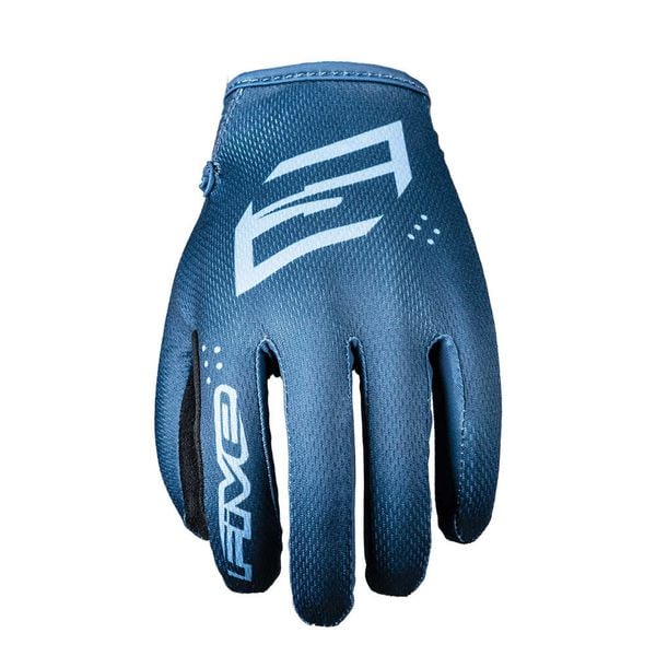 Rękawiczki XR-RIDE - NIEBIESKIE - M/9. Niebieskie rękawiczki FIVE GLOVES, bez wzorów, ze skóry, sportowe. Za 87.00 zł.