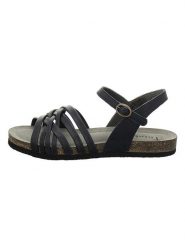 Think! Skórzane sandały "Shik" w kolorze granatowym rozmiar: 41. Niebieskie sandały Think!, bez wzorów, klasyczne, z otwartym noskiem, bez obcasa, bez zapięcia. Za 108.49 zł.