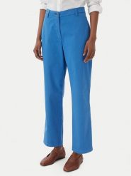 Tommy Hilfiger Chinosy WW0WW49647 Niebieski Slim Fit. Niebieskie spodnie materiałowe TOMMY HILFIGER, bez wzorów, z bawełny. Za 489.99 zł.