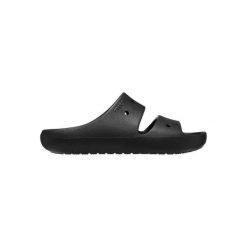 Klapki damskie Crocs 209403001. Czarne klapki Crocs, bez wzorów, z materiału, bez obcasa. Za 239.00 zł.