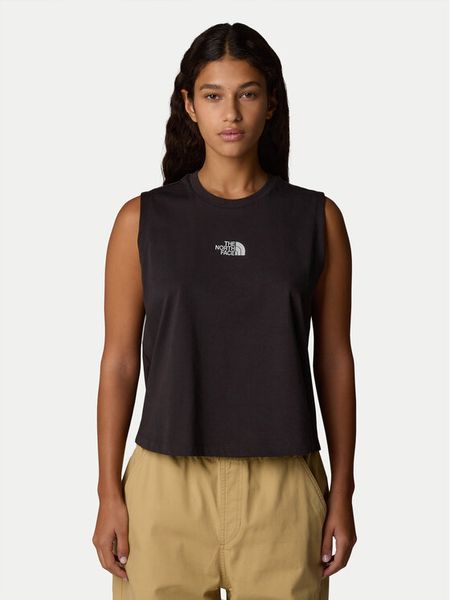 The North Face Top Never Stop NF0A8C3E Czarny Relaxed Fit. Czarne topy The North Face, s, bez wzorów, z bawełny, bez kołnierzyka, bez ramiączek. Za 129.99 zł.