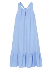 TATUUM Sukienka "Estella" w kolorze błękitnym rozmiar: 38. Niebieskie sukienki Tatuum, bez wzorów, bez kołnierzyka, bez ramiączek, maxi. Za 209.95 zł.