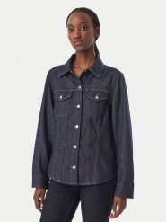 Calvin Klein Jeans Koszula jeansowa Trucker LV047H777G Granatowy Slim Fit. Niebieskie koszule Calvin Klein Jeans, s, bez wzorów, z bawełny, bez kołnierzyka, bez ramiączek. Za 489.99 zł.