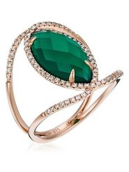 DIAMANTA Złoty pierścionek "Energie" z diamentami rozmiar: 50. Różowe pierścionki DIAMANTA, z agatem, złote. Za 1,552.08 zł.