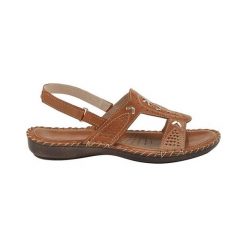 Cellbes Sandały brązowy female brązowy 36. Brązowe sandały Cellbes, bez wzorów, ze skóry, bez obcasa, bez zapięcia. Za 279.00 zł.