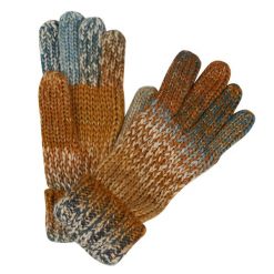 Damskie Rękawiczki Dzianinowe Frosty Gloves VI. Szare rękawiczki Regatta, bez wzorów, z dzianiny, sportowe. Za 38.99 zł.