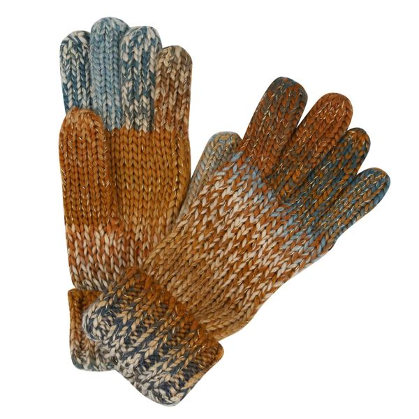 Damskie Rękawiczki Dzianinowe Frosty Gloves VI. Szare rękawiczki Regatta, bez wzorów, z dzianiny, sportowe. Za 41.99 zł.