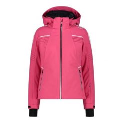 Kurtka damska narciarska CMP 33W0636. Czerwone kurtki narciarskie CMP, na zimę, l, bez wzorów, z softshellu, z kapturem, narciarskie. Za 924.55 zł.