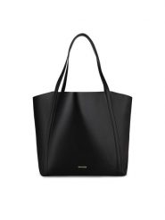 Gino Rossi Torebka WEN-17 Czarny. Czarne shopper Gino Rossi, bez wzorów, z tworzywa sztucznego, bez dodatków. Za 249.99 zł.