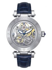 Empress Zegarek automatyczny "Theodora" w kolorze srebrno-granatowym rozmiar: onesize. Niebieskie, analogowe zegarki Empress, ze stali. Za 587.99 zł.