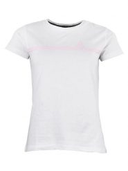 Peak Mountain Koszulka w kolorze białym rozmiar: S. Białe bluzki Peak Mountain, s, bez wzorów, z bawełny, bez kołnierzyka, bez ramiączek. Za 56.99 zł.