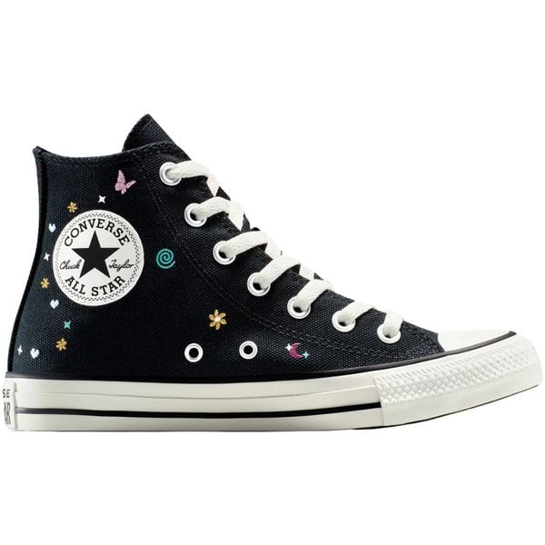 Buty sportowe Converse Chuck Taylor All Star. Czarne obuwie sportowe Converse, bez zapięcia. W wyprzedaży za 390.00 zł.