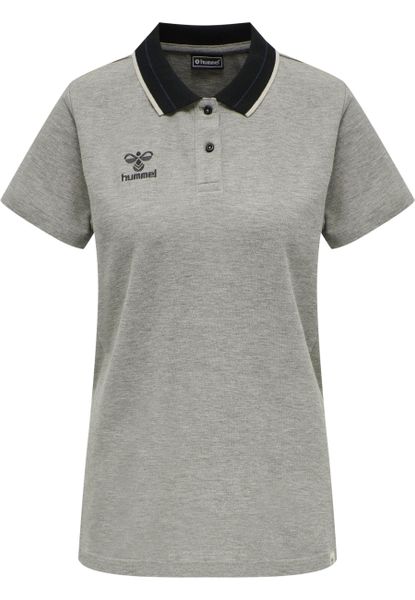 Damska koszulka polo Hummel Move. Szare koszulki polo Hummel, l, bez wzorów, z bawełny, bez kołnierzyka, bez ramiączek. Za 131.00 zł.
